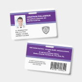 Bedrijf voor aangepaste personeelsfoto-ID's, barco Badge (Voor- en achterkant)