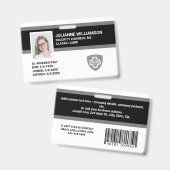 Bedrijf voor aangepaste personeelsfoto-ID's, barco Badge (Voor- en achterkant)