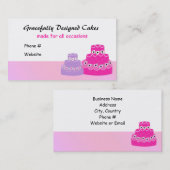 Bedrijf voor cake decoratie visitekaartje (Voorkant / Achterkant)