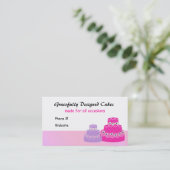 Bedrijf voor cake decoratie visitekaartje (Staand voorkant)