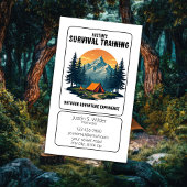 bedrijf voor overlevingstraining visitekaartje