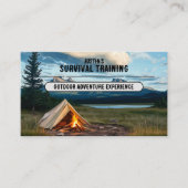 bedrijf voor overlevingstraining visitekaartje (Voorkant)