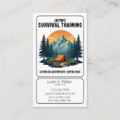 bedrijf voor overlevingstraining visitekaartje (Voorkant)