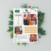 Bedrijf Wat een jaar in de Vakantiekaart van de Re Feestdagenkaart