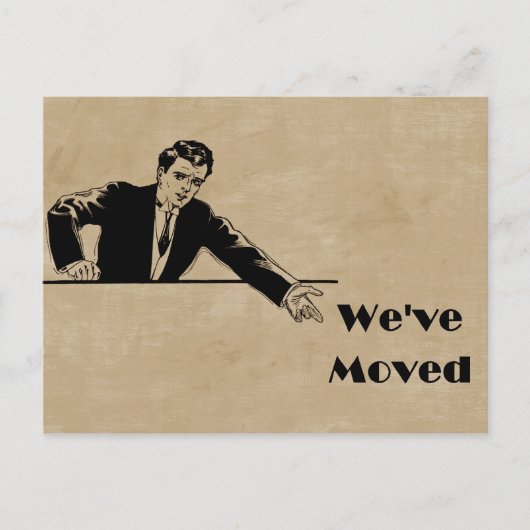 Bedrijf We hebben de aankondigings-Kaart verplaats Aankondigingskaart (Voorkant)