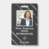 Bedrijf Werknemer Titel Naam Foto-ID Badge (Voorzijde)