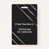 Bedrijf Werknemer Titel Naam Foto-ID Badge (Achterkant)