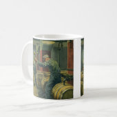  bedrijf, wijn die kurkwijn maakt koffiemok (Voorkant links)