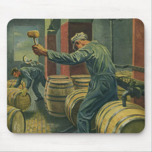 bedrijf, wijn die kurkwijn maakt muismat