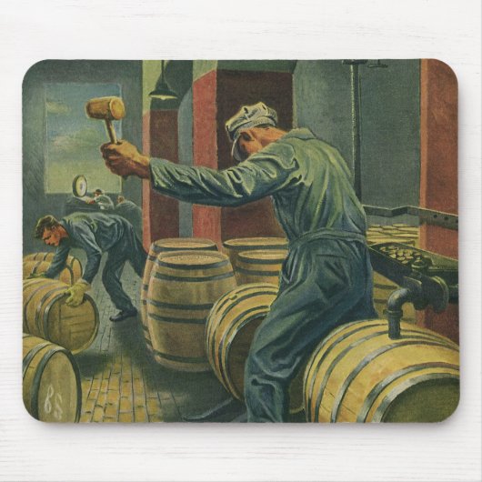 bedrijf, wijn die kurkwijn maakt muismat (Voorkant)