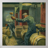  bedrijf, wijn die kurkwijn maakt poster (Voorkant)