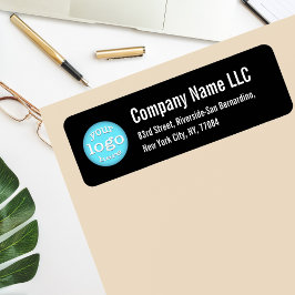 Bedrijf Zakelijk Logo zwart-wit retouradres Etiket