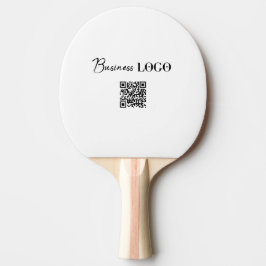 Bedrijf Zakelijke Logo & QR Code Tafeltennis Tafeltennisbatje