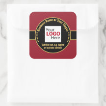 Bedrijf zwart, goud, rood - professionele indruk