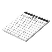 Bedrijf Zwart-wit Bedrijfsnaam Kilometerstand Log Notitieblok (Linkerzijde)