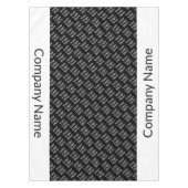 Bedrijf Zwart-wit Logo Patroon Bedrijfsnaam Tafelkleed (Voorkant)