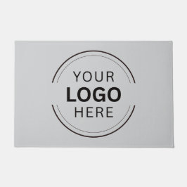 Bedrijf - Zwarte Moderne Logo voor bedrijven Deurmat