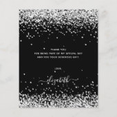 BEDRIJF zwarte zilverglitter bedankt (Achterkant)