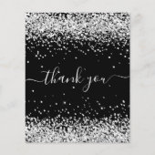 BEDRIJF zwarte zilverglitter bedankt (Voorkant)