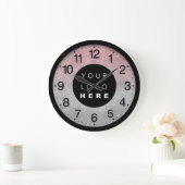 Bedrijfminimalisme Aangepast Logo grijs Roos Grote Klok (Huis)