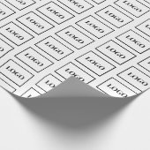 Bedrijfs Aangepaste Logo Cadeaupapier (Hoek)