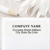 bedrijfs adresetiket met co-naam etiket (Insitu)