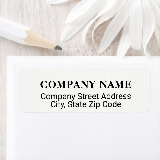 bedrijfs adresetiket met co-naam etiket (Insitu)