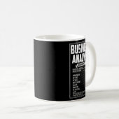 Bedrijfs Analyst Nutrition Facts Koffiemok (Voorkant rechts)