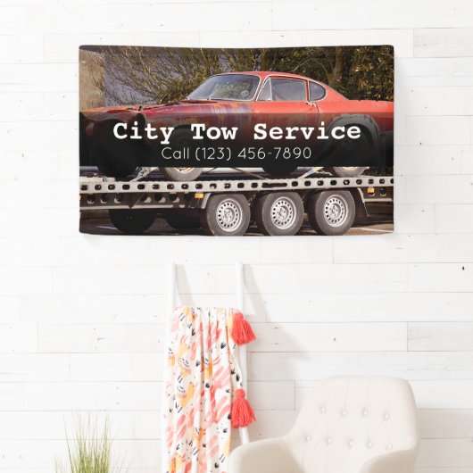 Bedrijfs banner voor sleepdienst (Insitu)