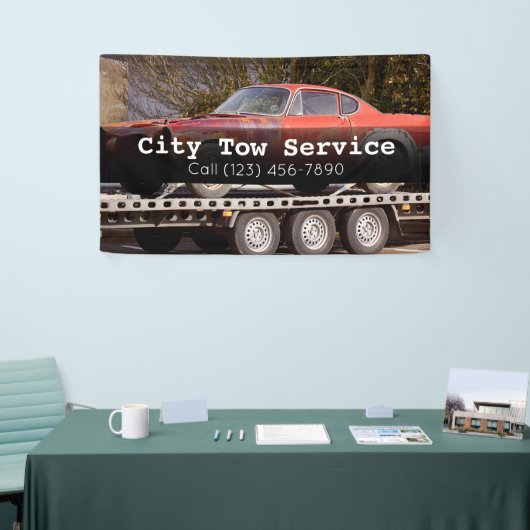 Bedrijfs banner voor sleepdienst (Beurs)