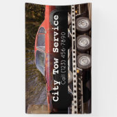 Bedrijfs banner voor sleepdienst (Verticaal)