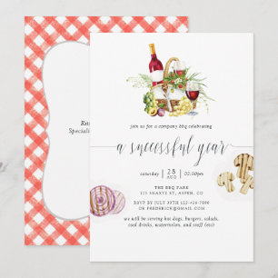 Bedrijfs-BBQ-Picknick Logo Toevoegen Kaart
