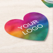 Bedrijfs Bedrijfs Bedrijfs Logo Aangepaste Sjabloo Kartonnen Onderzetters (Gekanteld)