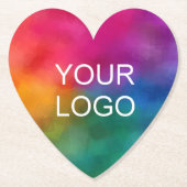 Bedrijfs Bedrijfs Bedrijfs Logo Aangepaste Sjabloo Kartonnen Onderzetters (Voorkant)