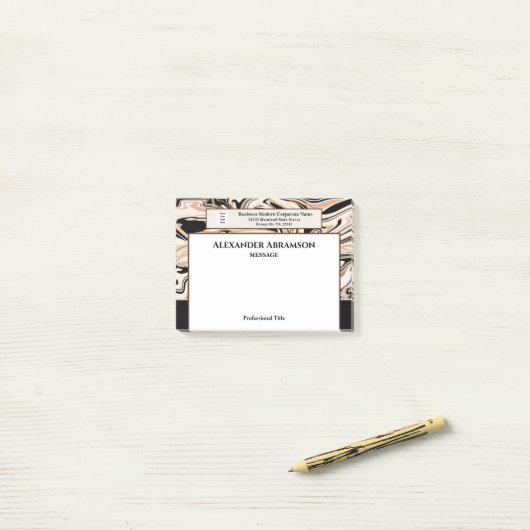 Bedrijfs Bedrijfs Bedrijfsnaam Aangepaste Logo Post-it® Notes (Op bureau)