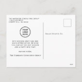 Bedrijfs Bedrijfs de Waterverf van de Kerstmis van Feestdagenkaart (Achterkant)