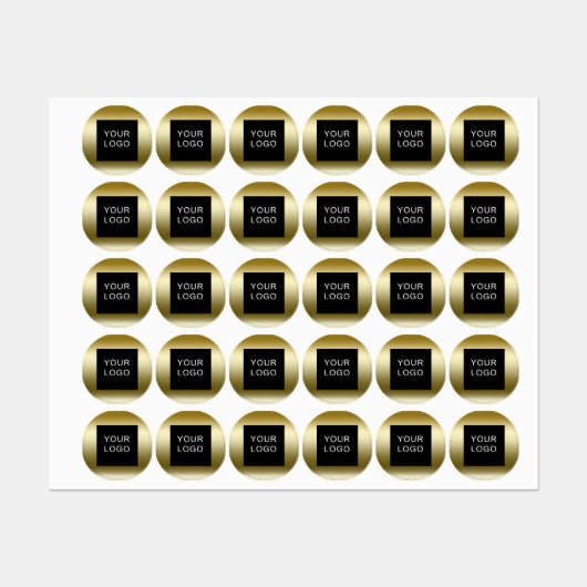  bedrijfs bedrijfs Logo Gold Labels (Vel)