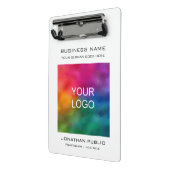 Bedrijfs Bedrijfs Logo voegt Jouw tekst toe Mini Klembord (Angled2)