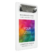 Bedrijfs Bedrijfs Logo voegt Jouw tekst toe Mini Klembord (Schuin)