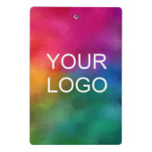 Bedrijfs Bedrijfs Logo voegt Jouw tekst toe Mini Klembord (Achterkant)