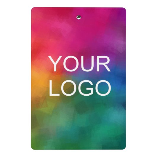 Bedrijfs Bedrijfs Logo voegt Jouw tekst toe Mini Klembord (Achterkant)
