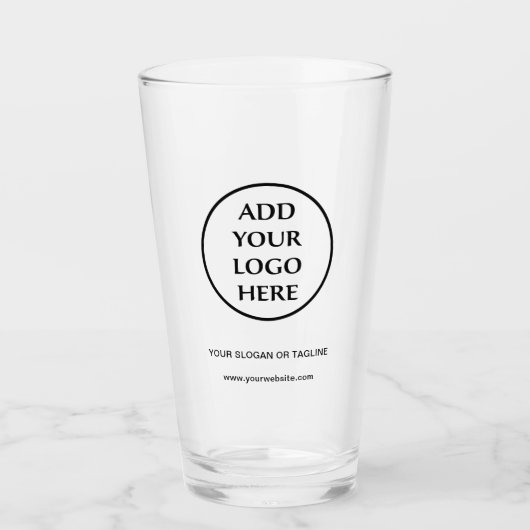 Bedrijfs Bedrijfs Professionele Logo Glas (Voorkant)