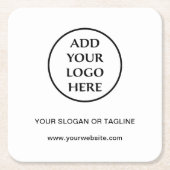 Bedrijfs Bedrijfs Professionele Logo Kartonnen Onderzetters (Voorkant)