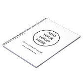 Bedrijfs Bedrijfs Professionele Logo Notitieboek (Linkerzijde)
