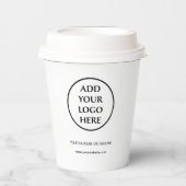 Bedrijfs Bedrijfs Professionele Logo Papieren Bekers (Voorkant)