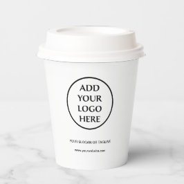 Bedrijfs Bedrijfs Professionele Logo Papieren Bekers