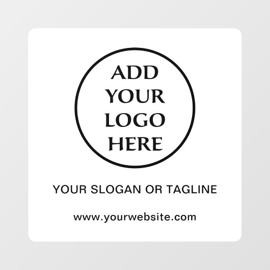 Bedrijfs Bedrijfs Professionele Logo Raamsticker (Vel)