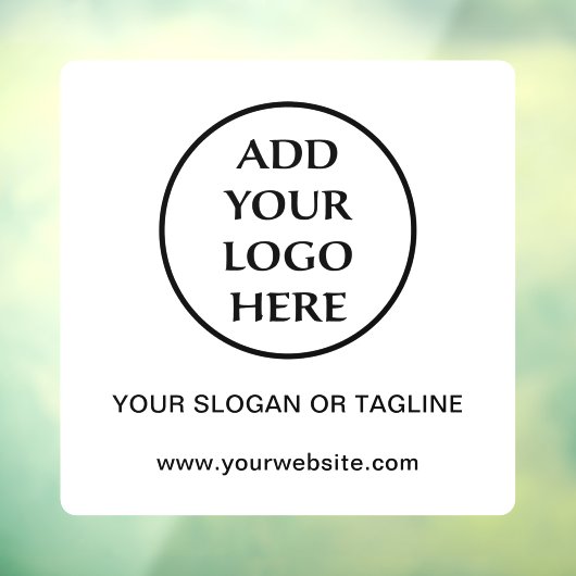 Bedrijfs Bedrijfs Professionele Logo Raamsticker (Vel 3)