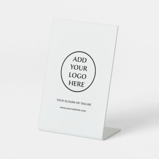 Bedrijfs Bedrijfs Professionele Logo Reclamebord Met Voetstuk (Voorkant)