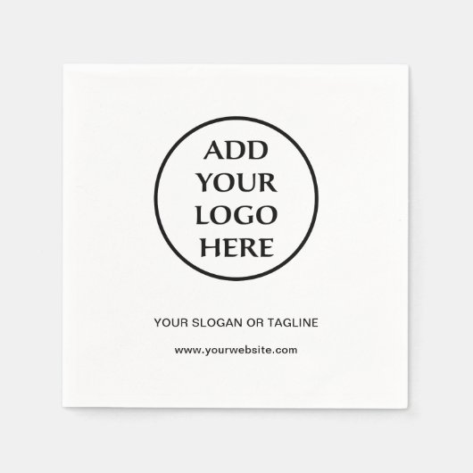 Bedrijfs Bedrijfs Professionele Logo Servet (Voorkant)